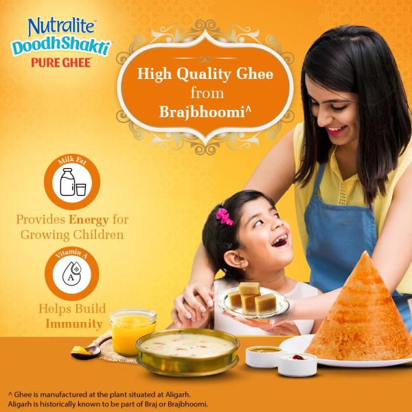 Nutralite Doodhshakti Pure Ghee With Jar| from Braj Bhoomi | 1 Litre
