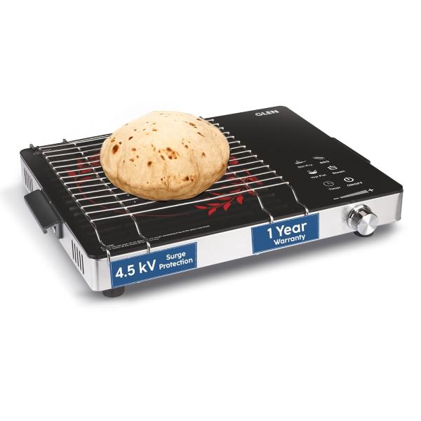 Glen 2200W Infrared Cooktop Stove with Grill Rack for Barbecue,