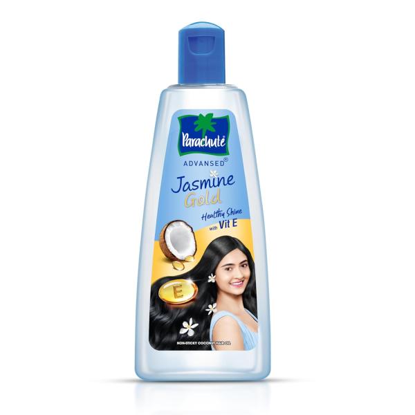 Parachute Advansed Jasmine Gold Coconut Hair Oil With Vitamin-E For Super Shiny Hair, Non-sticky, 500ml
