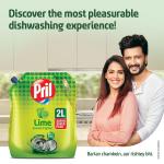 Pril Lime Liquid Dishwash Gel - 2 Litre Pouch