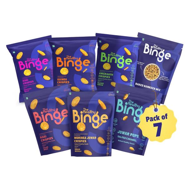 The Healthy Binge| Try Them All Pack| Baked not Fried Chips