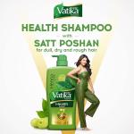 Dabur Vatika Naturals Health Shampoo - 640 ml | 7 Natural Herb Extracts | Contains Henna, Amla & Hibiscus