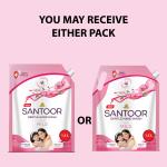 Santoor Mild Gentle Hand Wash 1300ml with Goodness of Lotus & Tulsi| Rich Lathering Formula with Anti-Bacterial Properties|