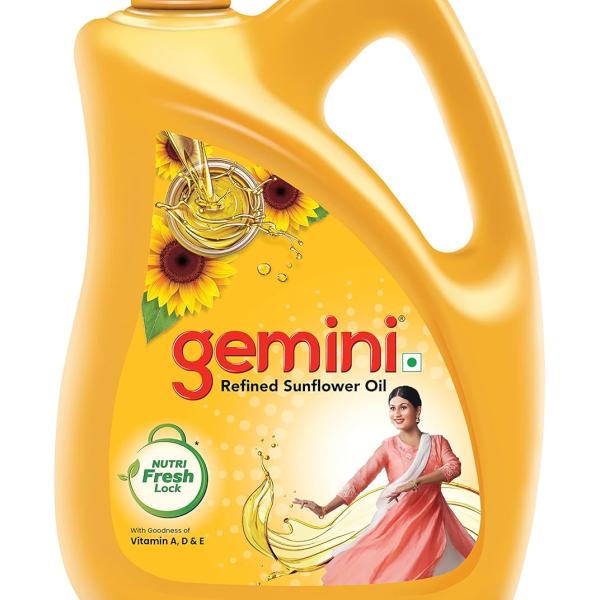 GEMINI REFINED SUNFLOWER OIL 4.2KG JAR