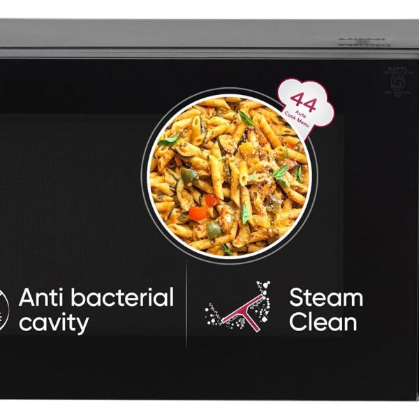 LG 30 L Solo Microwave Oven (MS3032BK, Black, 44 Auto Cook Menu, Steam Clean, Anti-bacterial cavity)