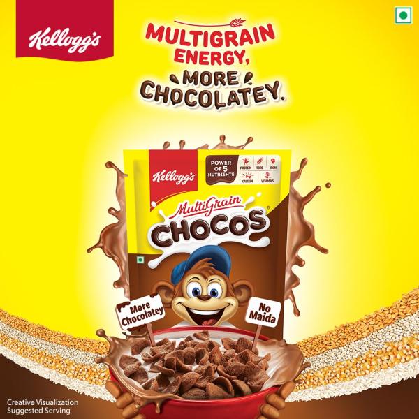 Kellogg's Multigrain Chocos, 385G | Multigrain Energy, More Chocolatey