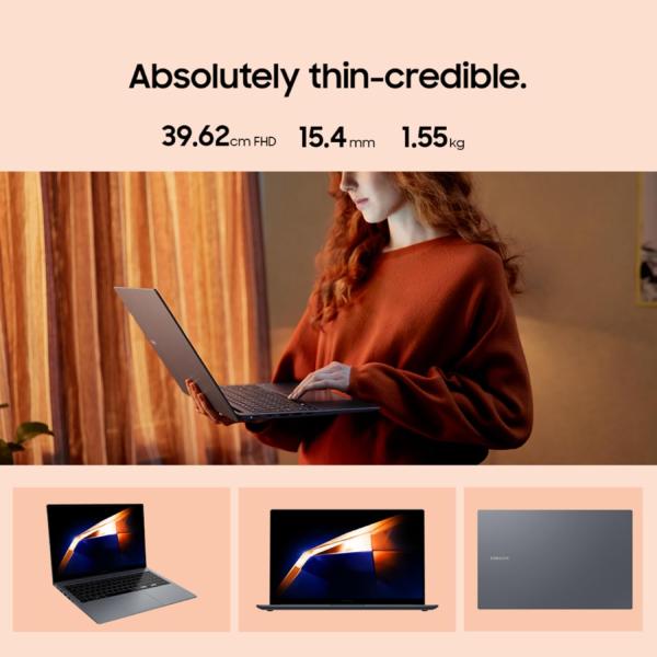 Samsung Galaxy Book4 (Gray, 16GB RAM, 512GB SSD)