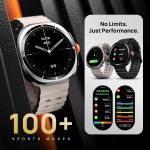 Fire-Boltt Axiom Round Smart Watch 1.43″ Super AMOLED Display with Always‑On Mode, Bluetooth Calling
