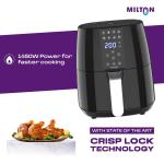 Milton Rapid Digital Air Fryer 4.2L | 1450W | 360° High Speed Air Circulation