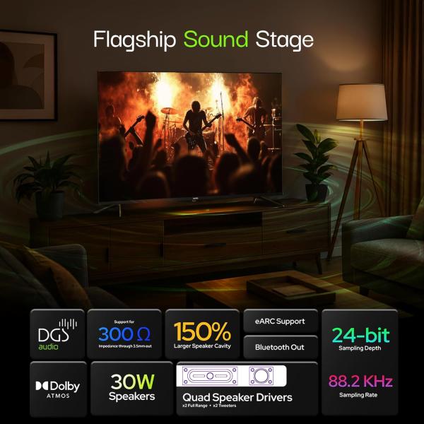 Lumio Vision 7 109 cm (43 inches) 4K Ultra-HD Smart QLED TV FTW1-ADSG