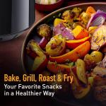 KENT Ezee Air Fryer |1200 W & 2.5L Capacity | Rapid Hot Air Technology | Fry, Grill, Roast, & Bake