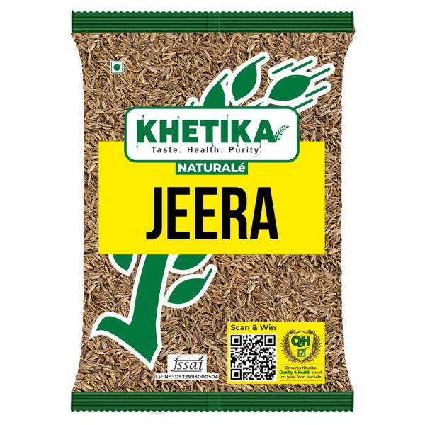Khetika Naturale Premium Jeera | Whole Cumin Seeds 500gm