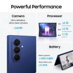 Samsung Galaxy Z Fold7 5G Smartphone with Galaxy AI (Silver Shadow, 12GB RAM, 512GB Storage), Ultra Sleek Design with 200MP Camera, Powerful Snapdragon 8 Elite, Google Gemini