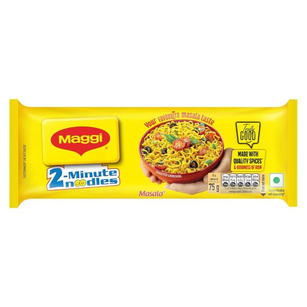 MAGGI 2-Minute Instant Noodles, Masala Noodles With Goodness Of Iron