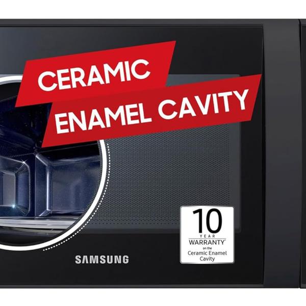 Samsung 21 L Convection Microwave Oven ( Black Various Cooking Modes Pre heat Eco Mode Power Defrost Auto Cook Wire Rack Ceramic Enamel Cavity with 10 year warranty)