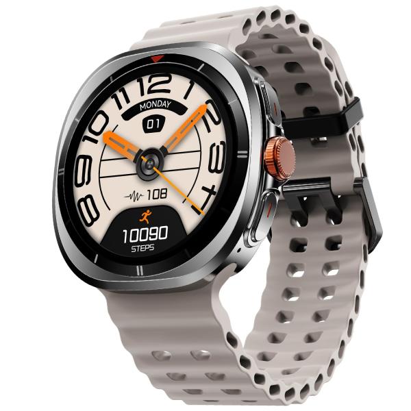 Fire-Boltt Axiom Round Smart Watch 1.43″ Super AMOLED Display with Always‑On Mode, Bluetooth Calling