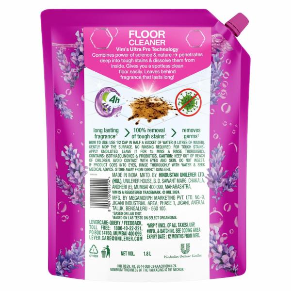Vim Floor Cleaner: 1.8L | French Lavender with Sage