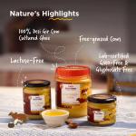 Two Brothers Organic Farms A2 Ghee (500 ml) |Glyphosate free|Free-grazed, Desi Gir Cows|