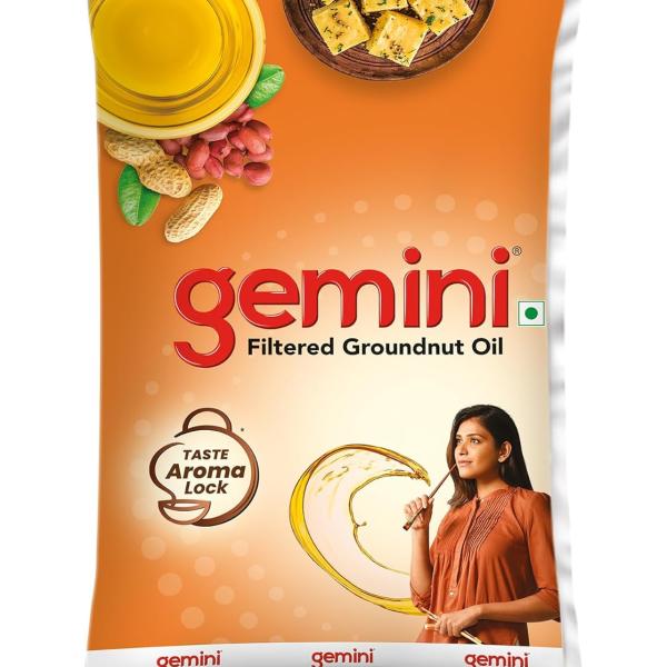Gemini Filtered Groundnut 1 liter/ 910g/ 870g POUCH (weight may vary)