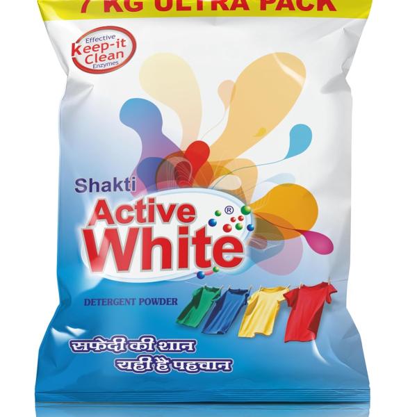 Active White Detergent Washing Powder, 7 kg Ultra Pack