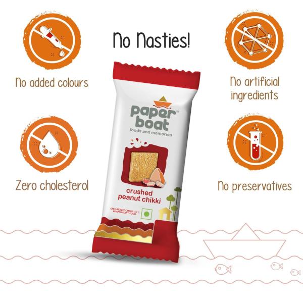 Paper Boat Crushed Peanut Chikki Jar, No Added Preservatives and Colours
