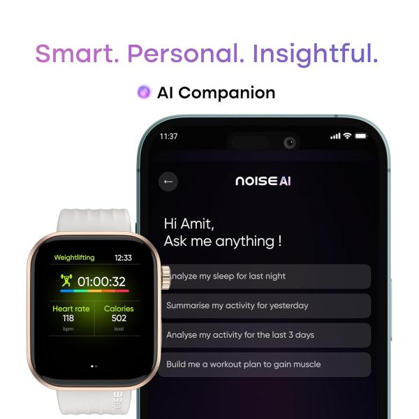 Noise Pro 6 Smart Watch:Intelligent AI, Endless AI Watch Faces, AI Companion