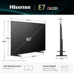Hisense 126 cm (50 inches) E7Q Series 4K Ultra HD Smart QLED TV 50E7Q (Black)