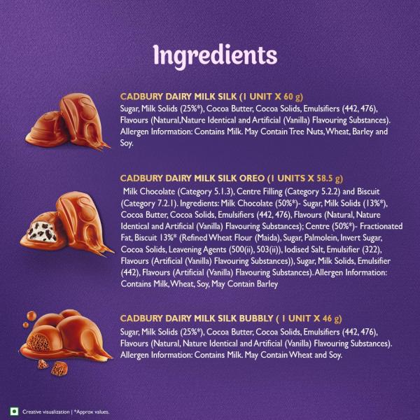 Cadbury Dairy Milk Silk Special Assorted Valentine's Chocolates Potli Gift Pack with Teddy keychain,232 gram