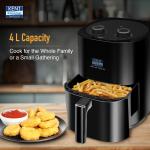 KENT Ultra Air Fryer 4L | 1300W | Fry, Bake, Grill & Roast |