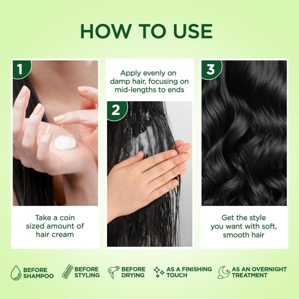 Parachute Advansed Coconut & Aloe Vera Hair Cream 210ml | Nourishes and Hydrates Hair | 2X Shiner, Smoother, Softer Hair | Leave-in Hair Cream | Pre-Wash Hair Cream | For Men & Women