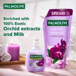 Palmolive Naturals Black Orchid & Milk Liquid Hand Wash Refill 750ml, Wash Away Germs, Refreshing Fragrance Handwash Refill Pack,