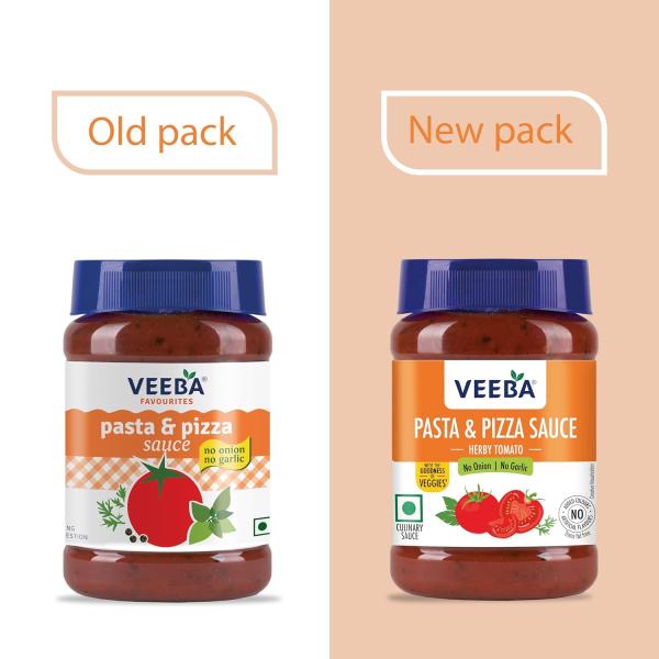 VEEBA Pasta & Pizza Sauce Herby Tomato - No Onion No Garlic (280G)