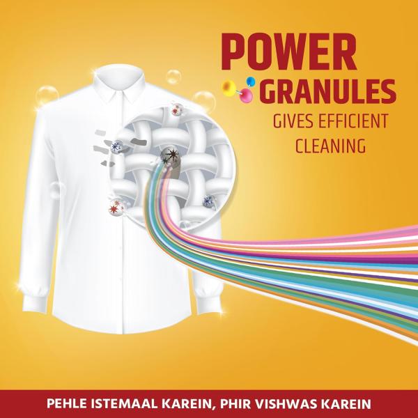 Ghadi Detergent Powder With Advance Dirt Blast Technology Tough Stain Removal & Refreshing Fragrance 5KG