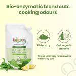 Koparo Organic Dishwash Liquid | 2 Litres | Lime And Basil Fragrance