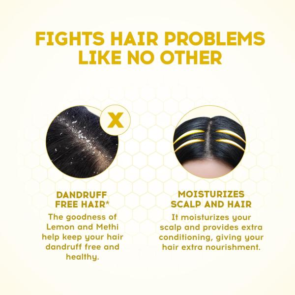 Dabur Vatika Lemon Anti-Dandruff Shampoo - 1 L | Reduces Dandruff from 1st Wash | Moisturises Scalp | Provides Gentle Cleansing, Conditioning &...