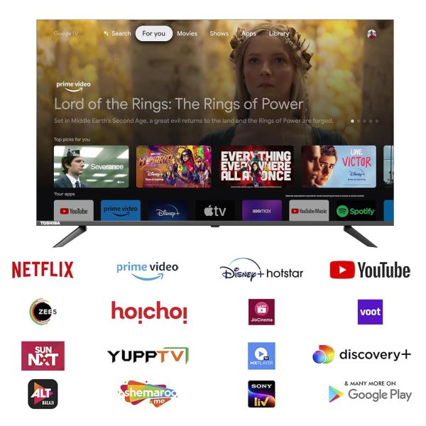 TOSHIBA 80 cm (32 inches) E38RP Series Full HD Ready Smart QLED Google TV 32E38RP