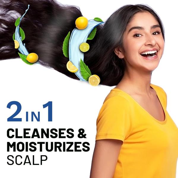 SESA Ayurvedic Anti Dandruff Shampoo With Neem, Lemon Helps Reduce Hairfall Controls Dandruff, 500Ml