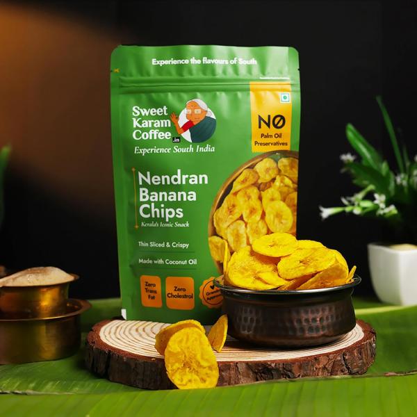 Sweet Karam Coffee Nendran Banana Chips – 95 grams | Made with 100% Coconut Oil grocery