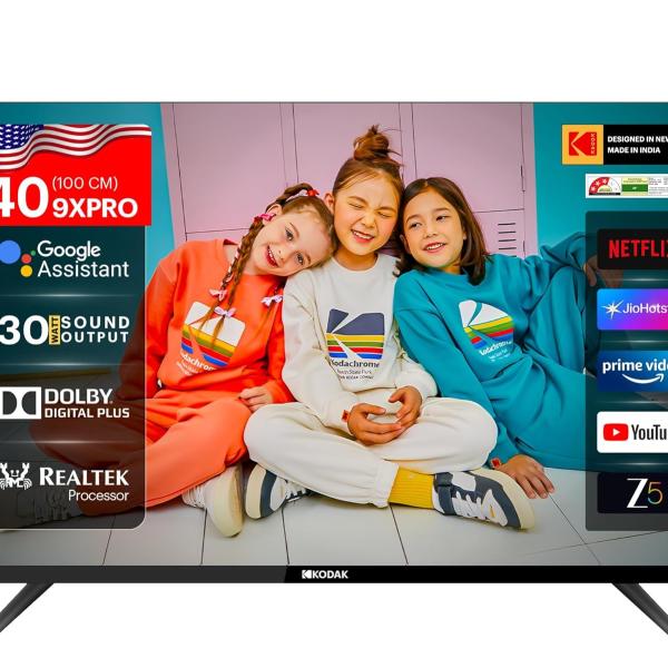 Kodak 100 cm (40 inches) 9XPRO Series Full HD Certified Android LED TV 409X5061 (Black)