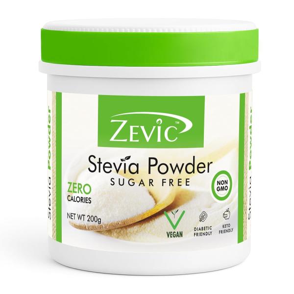 Zevic Stevia Sugar Free White Powder | Zero Calories & Vegan