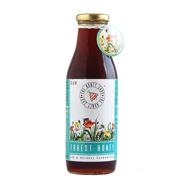 The Honey Shop Raw Organic Forest Honey, Wild, Unprocessed, Unheated