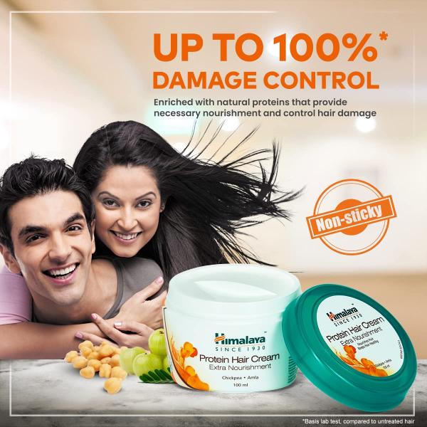 Himalaya Protein Hair Floral Scent Cream for All Hair Types, 200 Millilitres