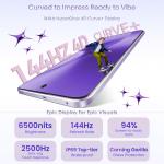 realme 15 Pro 5G Smartphone 8+256GB Purple,4K 60FPS,