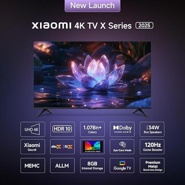 Xiaomi 126 cm (50 Inches) X Series 4K Ultra HD Smart Google TV L50MB-AIN