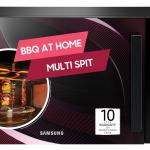 Samsung 28 L Slim Fry, Sensor Cook and Multi Spit Convection Microwave Oven (MC28A5145VR/TL, Black and Pattern, 10 Yr warranty, Gift for Every Occasion)