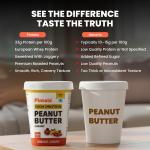 Pintola HIGH Protein ORGANIC JAGGERY Peanut Butter Creamy 1kg with 33g Protein & 7g Fiber, Whey Protein Peanut Butter, Gluten Free, Zero Added Salt, Cholesterol Free, 100% Roasted Peanuts