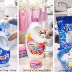 GROCERY Breezz Laundry Combo Pack, Liquid Detergent Matic, Fabric Conditioner After Wash, Shine Washing Powder, 3D Foam Action, Removes Tough Stains, Softens Clothes, 3 Items