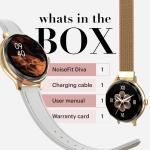 Noise Diva Smartwatch with Diamond Cut dial, Glossy Metallic Finish, AMOLED Display,