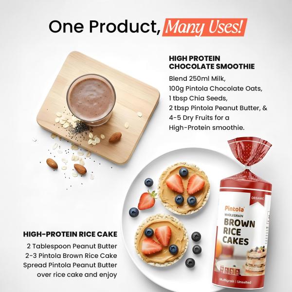 Pintola HIGH Protein ORGANIC JAGGERY Peanut Butter Creamy 1kg with 33g Protein & 7g Fiber, Whey Protein Peanut Butter, Gluten Free, Zero Added Salt, Cholesterol Free, 100% Roasted Peanuts