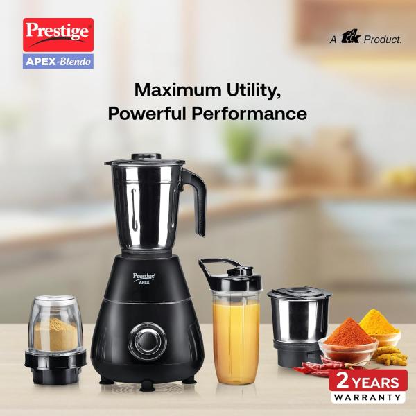 Prestige Apex Blendo 500 Watt Mixer Grinder with 4 Jars